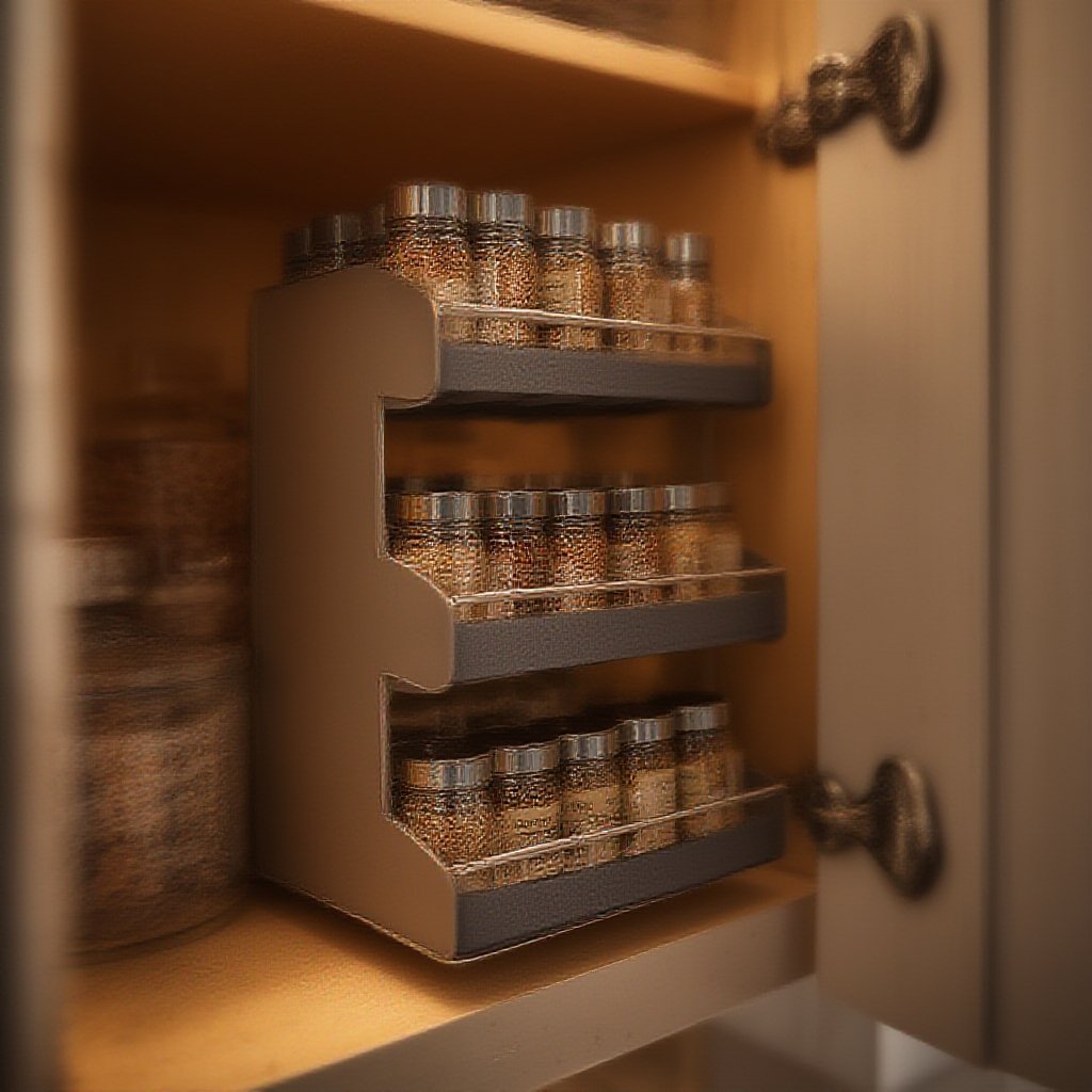 Spice Rack: 3 Ultimate Steps for Best Kitchen Organization 2 spice rack in action