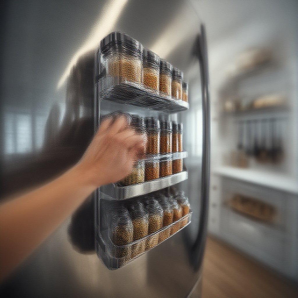 Magnetic Spice: 4 Ultimate Solutions For Amazing Kitchen Organization 2 magnetic spice in action
